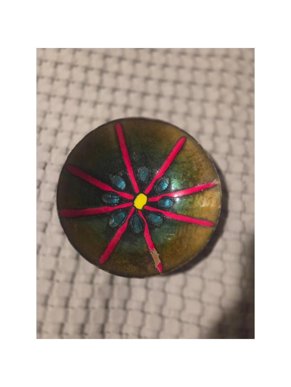 Romolo Verzolini Bowl - Art Ceramic Flower Design